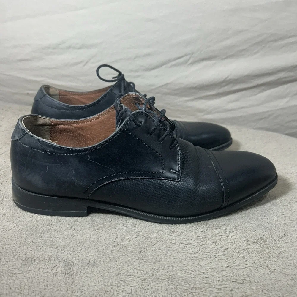 Florsheim Mens 9.5EEE Black Leather Cap Toe Oxford Dress Shoes 14220-001
